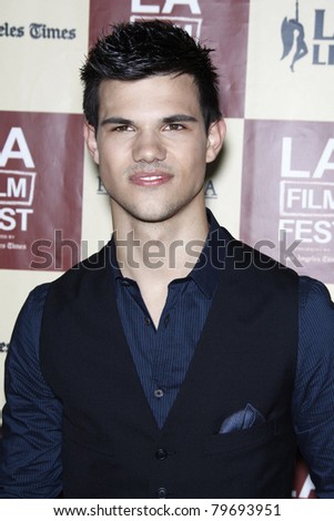 LOS ANGELES - JUN 21: Taylor Lautner at \'A Better Life\' World Premiere Gala Screening at the 2011 Los Angeles Film Festival at Regal Cinemas L.A. LIVE in Los Angeles, California on June 21, 2011