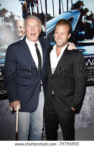 Los Angeles - Mar 22: James Caan, Son Scott Caan Arriving At The Los 