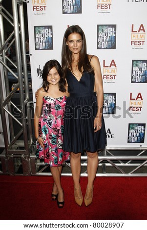 LOS ANGELES, CA - JUN 26: Katie Holmes, Bailee Madison at the premiere of \'Don\'t Be Afraid Of The Dark\' held at the Regal Cinemas L.A. Live in Los Angeles, California on June 26, 2011.