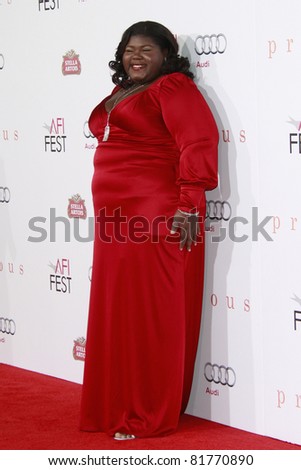 LOS ANGELES - NOV 1: Gabourey Sidibe at the screening of \'Precious: Based On The Novel \'PUSH\' By Sapphire\' during AFI FEST 2009 in Los Angeles, California on November 1, 2009