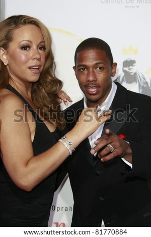 LOS ANGELES - NOV 1: Mariah Carey and Nick Cannon at the screening of \'Precious: Based On The Novel \'PUSH\' By Sapphire\' during AFI FEST 2009 in Los Angeles, California on November 1, 2009