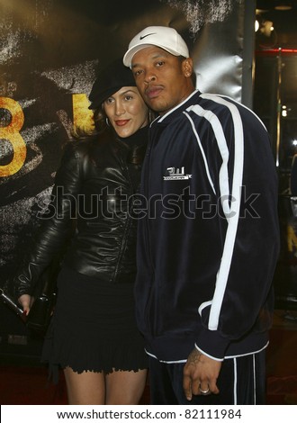 stock photo LOS ANGELES NOV 6 Dr Dre wife Nicole at the