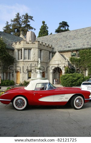 LOS ANGELES - JUL 19: Playboy Mansion and Corvette at the Much Love Animal Rescue fundraiser \'Bow Wow Wow\' at the Playboy Mansion on July 19, 2008 in Los Angeles, California