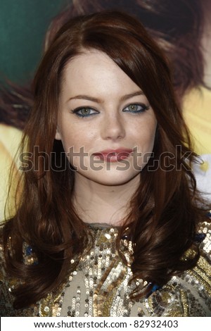 LOS ANGELES - SEP 13: Emma Stone at the premiere of \'Easy A\' at the Grauman\'s Chinese Theater, Los Angeles, California on  September 13, 2010 in Los Angeles, California
