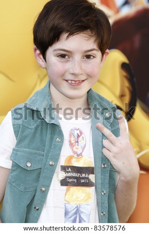 LOS ANGELES - AUG 27: Mason Cook at the premiere of Walt Disney Studios\' \'The Lion King 3D\' on August 27, 2011 in Los Angeles, California
