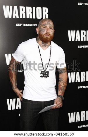 LOS ANGELES - SEP 6: Ron \'RJ\' Messenger at the world premiere of \'Warrior\' on September 6, 2011 in Los Angeles, California