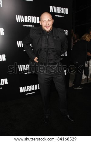 LOS ANGELES - SEP 6: Tom Hardy at the world premiere of \'Warrior\' on September 6, 2011 in Los Angeles, California