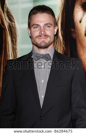 stock photo LOS ANGELES OCT 6 Stephen Amell at HBO's'Enlightened'