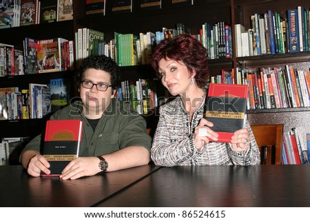 LOS ANGELES - FEB 19: Jack Osbourne, Sharon Osbourne at a book signing for \'Ordinary People: Our Story\' at Barnes and Noble at the Grove on February 19, 2004 in Los Angeles, California.