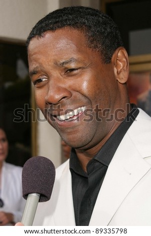 LOS ANGELES - APRIL 18: Denzel Washington at the 'Man On Fire' premiere on April 18, 2004 in Westwood, Los Angeles, California