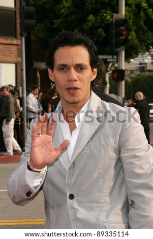 LOS ANGELES - APRIL 18: Marc Anthony at the \'Man On Fire\' premiere on April 18, 2004 in Westwood, Los Angeles, California