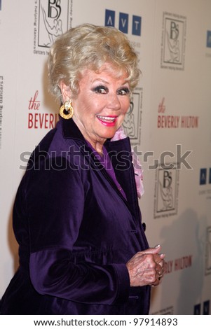 LOS ANGELES - MAR 18:  Mitzi Gaynor arrives at the Professional Dancer\'s Society Gypsy Awards at the Beverly Hilton Hotel on March 18, 2012 in Los Angeles, CA
