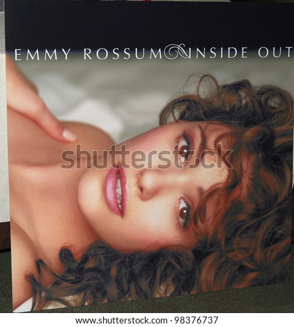 LOS ANGELES, CA - NOV 8: Emmy Rossum CD cover is at an event where actress/singer Emmy Rossum released her new CD 'Inside Out' with a party in Los Angeles, CA on November  8, 2007