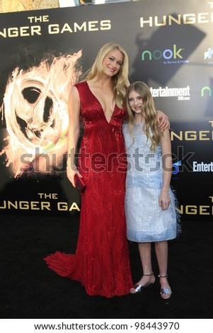 LOS ANGELES, CA - MAR 12: Leven Rambin, Willow Shields at the premiere of Lionsgate\'s \'The Hunger Games\' at Nokia Theater L.A. Live on March 12, 2012 in Los Angeles, California