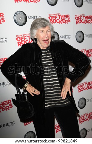 SANTA MONICA, CA - APR 10: Peg Shirley at the Kinetic Content\'s Celebration of Betty White\'s \'Off Their Rockers\' at the Viceroy Hotel on April 10, 2012 in Santa Monica, California