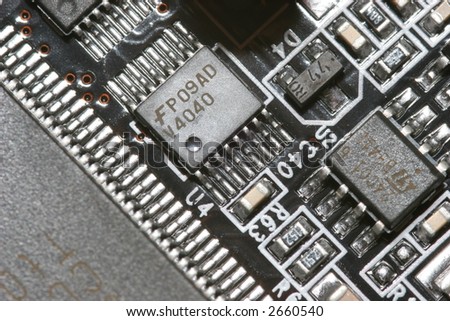 black board with CPU