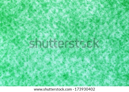 close up of green felt sheet