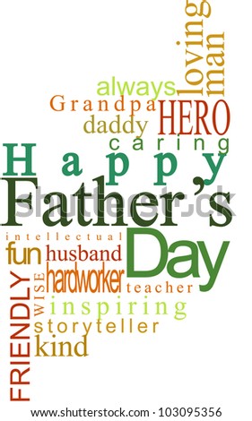 Happy Father\'s Day (vector) in the world could