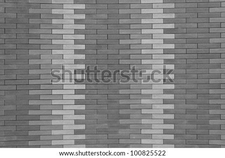 Brick walls, black and white. Modern brick walls, beautiful black and white.