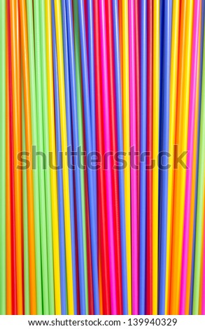 Long plastic tube, stick a variety of colors.