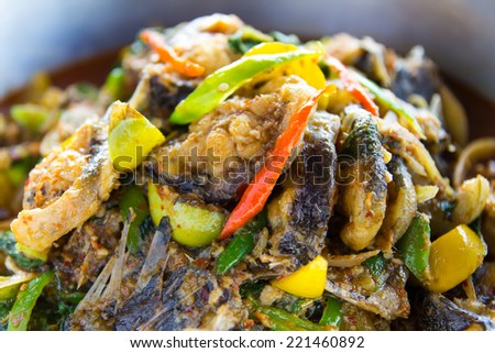 Catfish curry Thailand that is rich in nutritional value and taste, which are popular.