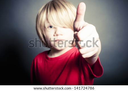 Cool dude with thumbs up