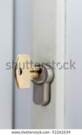 Key in door lock