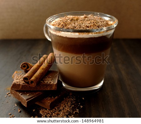 Hot Chocolate With Cream And Cinnamon