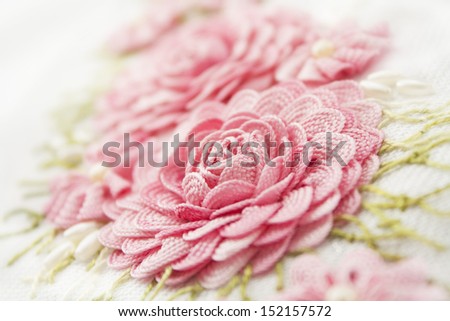 Art craft flowers background