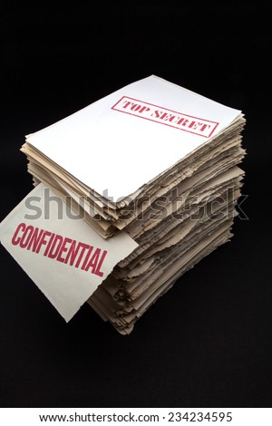 lot of secret and confidential documents