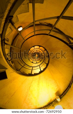 Spiral Stair inside the Triomphe arch in Paris