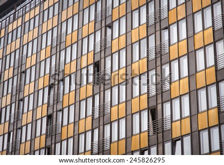 Facade of expensive hotel building. Background or texture.