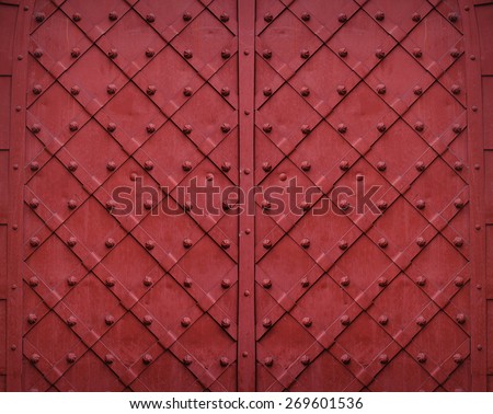 red metallic texture background with square pattern.