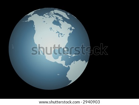 Map Of America And Mexico. stock photo : North America