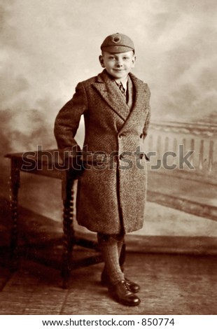 British school boy in 1930s