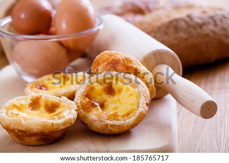 Egg tarts, sweet custard pie desserts