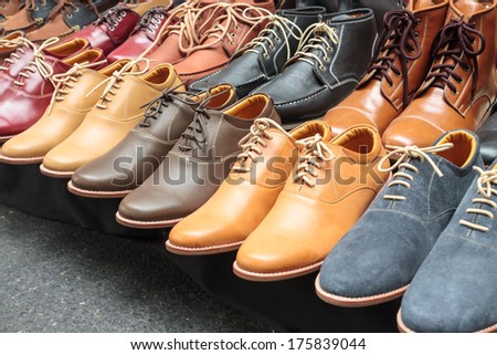 Variety Leather Shoes In The Shop