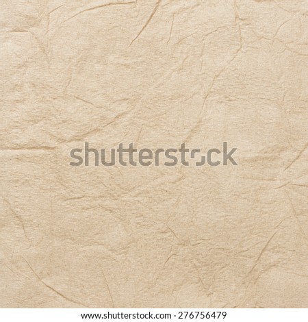 Old Wrinkled Paper, Napkin Paper Background or Texture