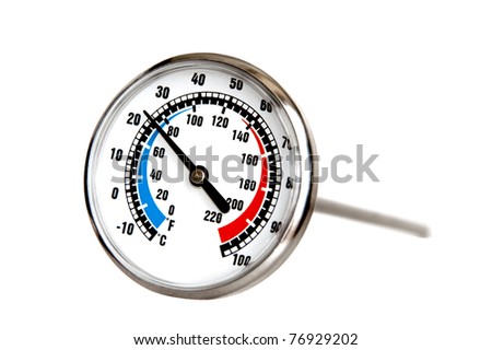 Culinary thermometer isolated on the white background