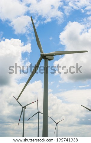 Wind turbine (wind power plant) - a device for converting the kinetic energy of wind into electrical energy.