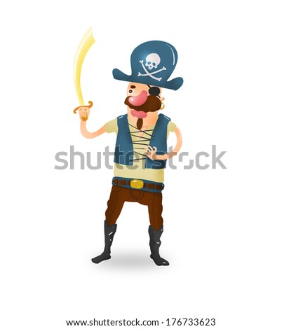 The captain of a pirate ship