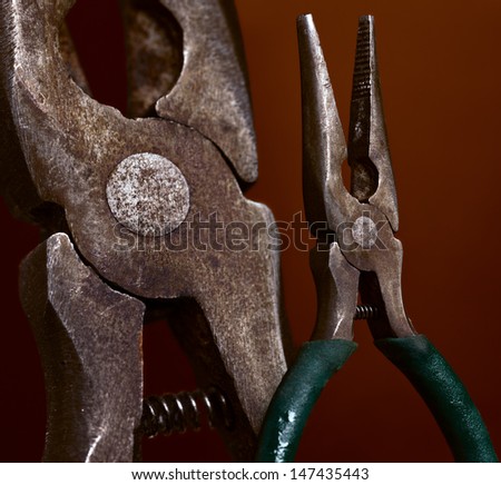 Needle-nose pliers also known as long-nose pliers, pinch-nose pliers, or snipe-nose pliers.