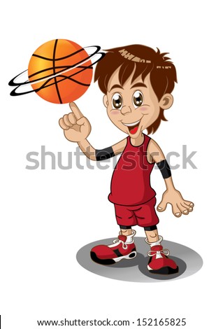 Illustration Of Cartoon Basketball Player - 152165825 : Shutterstock