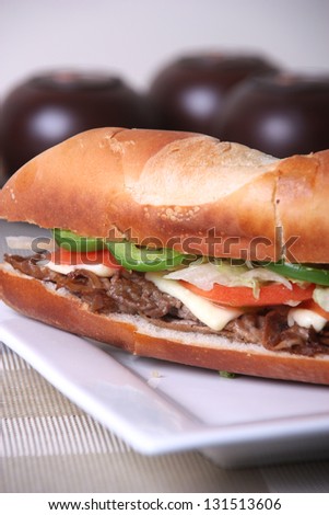 steak sub sandwich