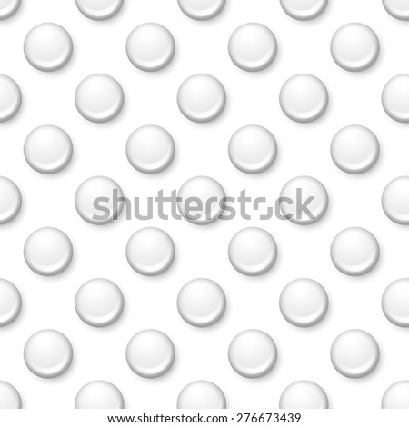 seamless pattern of drops, silver round bubbles on white background
