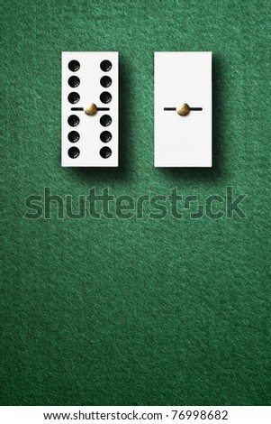 The rich and the poor. Domino game