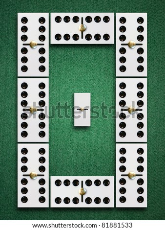 the defensive square. domino game