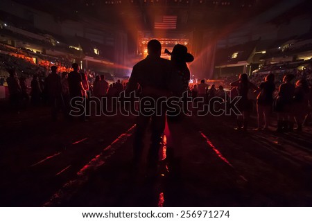 Couple at concert