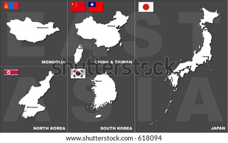 a map of asia with countries and capitals. hot blank map of asian