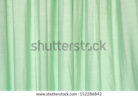 green curtain background